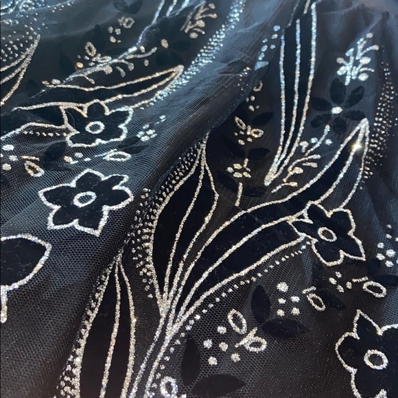 Glittery Black Mini Dress - Picture 3 of 4